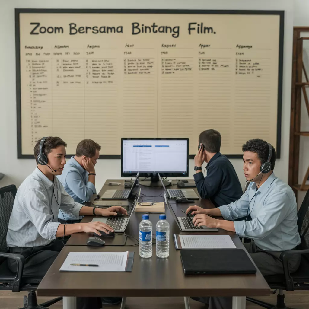 Behind the Scenes: Organisasi Acara Zoom Bersama Bintang Film